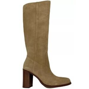 NEW Vince Camuto x Fashion Jackson Tall Shaft Leather Pearl Tortilla Boots 9.5